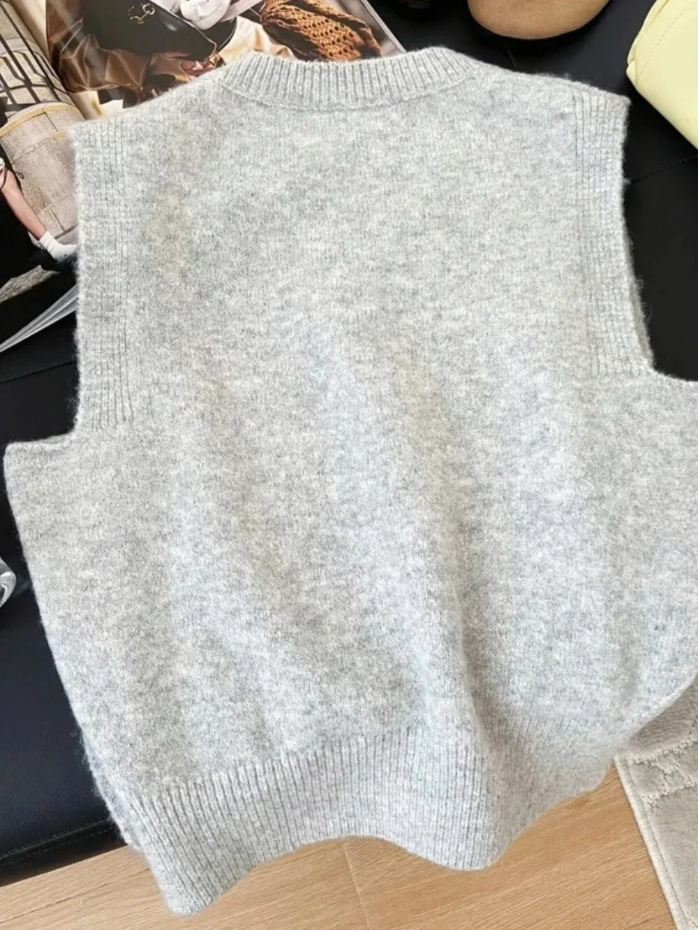 New Fashion Women's Loungewear Style Commuter Layering Solid Color Golden Button
